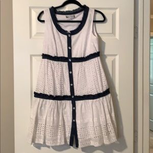 Denim and White Summer Dress